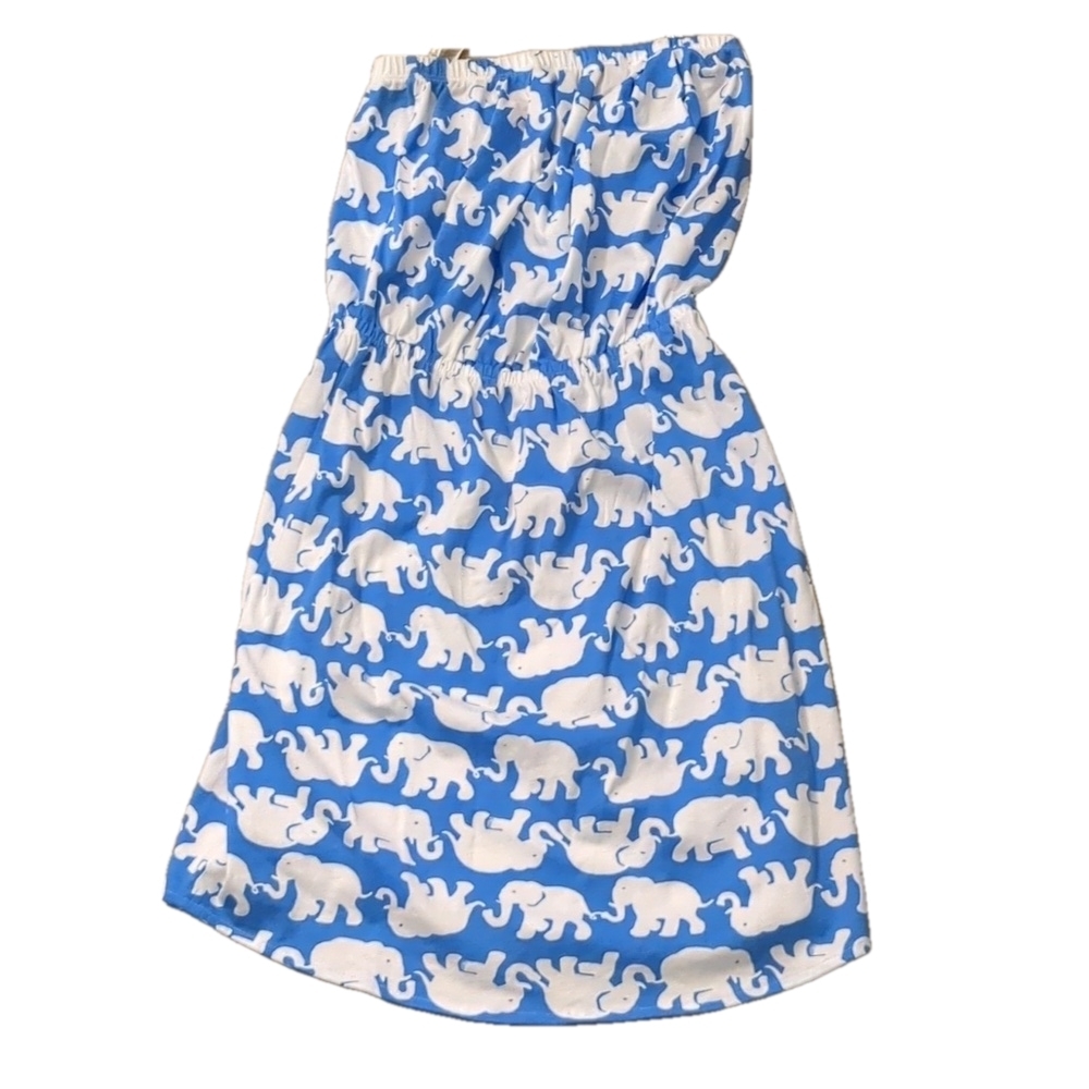 Lilly Pulitzer elephant strapless dress size XXS
